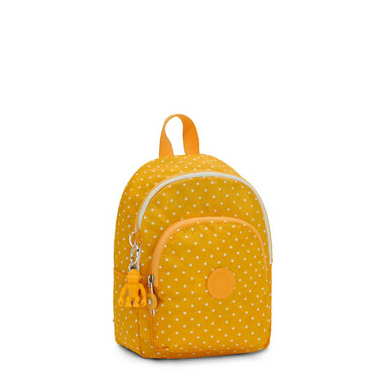 Kipling Curtis Compact Printed Convertible Backpacks Soft Dot Yellow | AU 1545DF